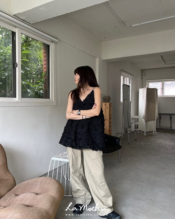(限量商品)無聲縮口工作褲